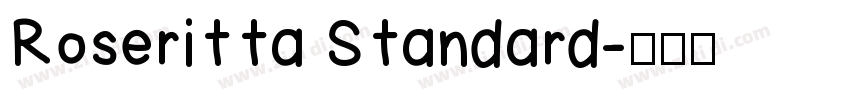 Roseritta Standard字体转换